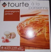 Mängden socker i Tourte parisienne champignons de Paris