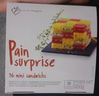 Mängden socker i Pain Surprise - 36 Mini Sandwichs