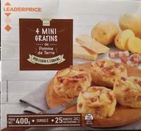 Mängden socker i 4 mini gratins de pomme de terre