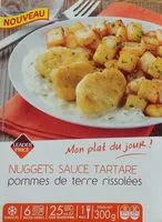 Mängden socker i Nuggets sauce Tartare pommes de terre rissolées