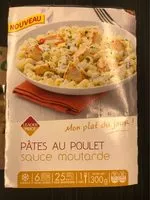 Mängden socker i Pâtes au poulet sauce moutarde