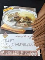 Mängden socker i Poulet Sauce Champignon Polenta