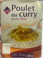 Mängden socker i Poulet au curry et riz Thaï