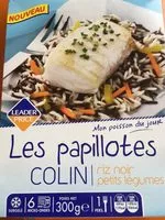 Mängden socker i Les papillotes colin riz noir petits legumes
