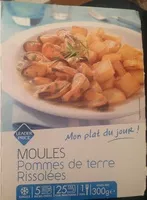 Mängden socker i Moules Pommes de terre rissolées