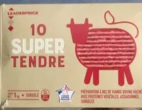 Mängden socker i 10 steaks hachés super tendres