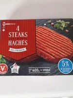 Mängden socker i 4 Steaks hachés