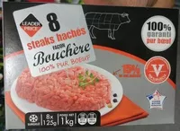 Mängden socker i 8 Steaks Hachés Façon Bouchère