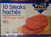 Mängden socker i 10 steaks hachés