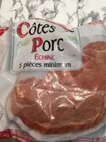 Mängden socker i Côtes de porc echine 5 pièces minimum
