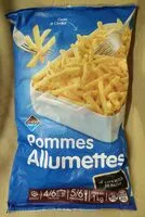 Mängden socker i Pommes allumettes