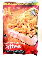Mängden socker i Pommes de terre frites