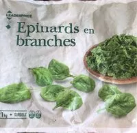 Mängden socker i Epinards en branches surgelés