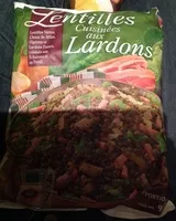 Mängden socker i Lentilles cuisinées aux lardons