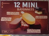 Mängden socker i 12 mini batonnets