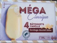 Mängden socker i 4 bâtonnets Vanille MEGA classique