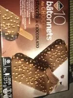 Mängden socker i 10 batonnets au chocolat