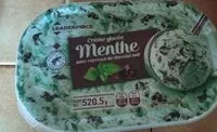 Mängden socker i Crème glacée menthe chocolat