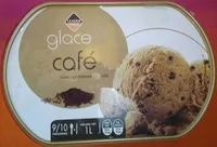 Mängden socker i Glace café avec confiseries au café