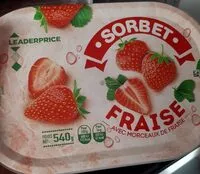 Mängden socker i Sorbet fraises avec morceaux de fraise