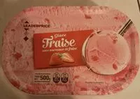 Mängden socker i Glace fraise avec morceaux de fraises