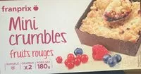 Mängden socker i Mini crumbles fruits rouges