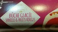 Mängden socker i Bûche glacée vanille et fruits rouges