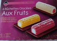 Mängden socker i 6 bûchettes glacées aux fruits