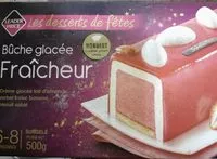 Mängden socker i Bûche glacée Fraîcheur (lait d'amande, sorbet fraise banane, biscuit sablé)