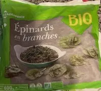 Mängden socker i Épinards en branche bio