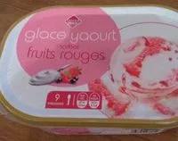 Mängden socker i Glace yaourt sorbet fruits rouges