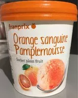 Mängden socker i Sorbet Orange sanguine pamplemousse