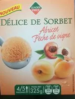 Mängden socker i Delice de sorbet