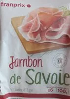 Mängden socker i Jambon de Savoie
