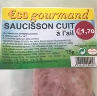 Mängden socker i Saucisson cuit à l'ail