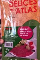 Mängden socker i Roti de boeuf cuit en salaison