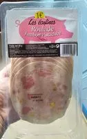 Mängden socker i Roulade jambon pistachée