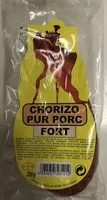 Mängden socker i Chorizo pur porc Fort