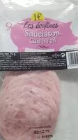 Mängden socker i Saucisson cuit à l'ail