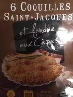 Mängden socker i Coquille saint Jacques et fondue aux cèpes