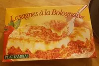 Mängden socker i Lasagne à la bolognaise surgelées