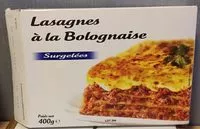 Mängden socker i Lasagnes à la bolognaise surgelées