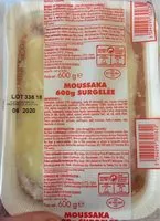 Mängden socker i Moussaka