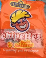 Mängden socker i Chipettes goût sésame