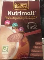 Mängden socker i Nutrimalt Bio