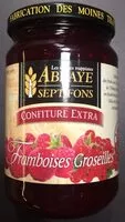Mängden socker i Confiture Extra Framboises Groseille