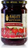 Mängden socker i Confiture extra Quatre fruits rouges