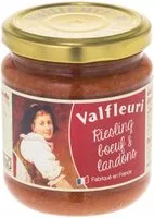 Mängden socker i Sauce Riesling , Bœuf & Lardons