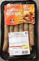 Mängden socker i Saucisses de volaille aux herbes