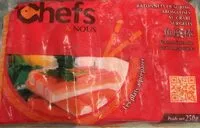 Mängden socker i Chefs et Nous bâtonnets de surimi